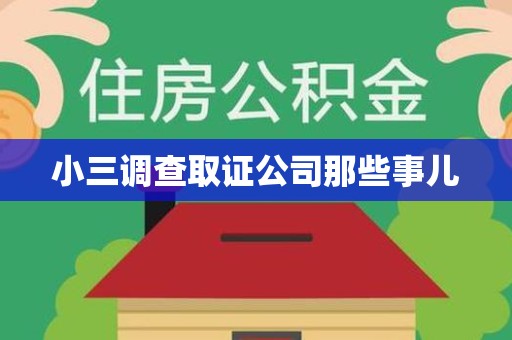 福安小三调查取证公司那些事儿